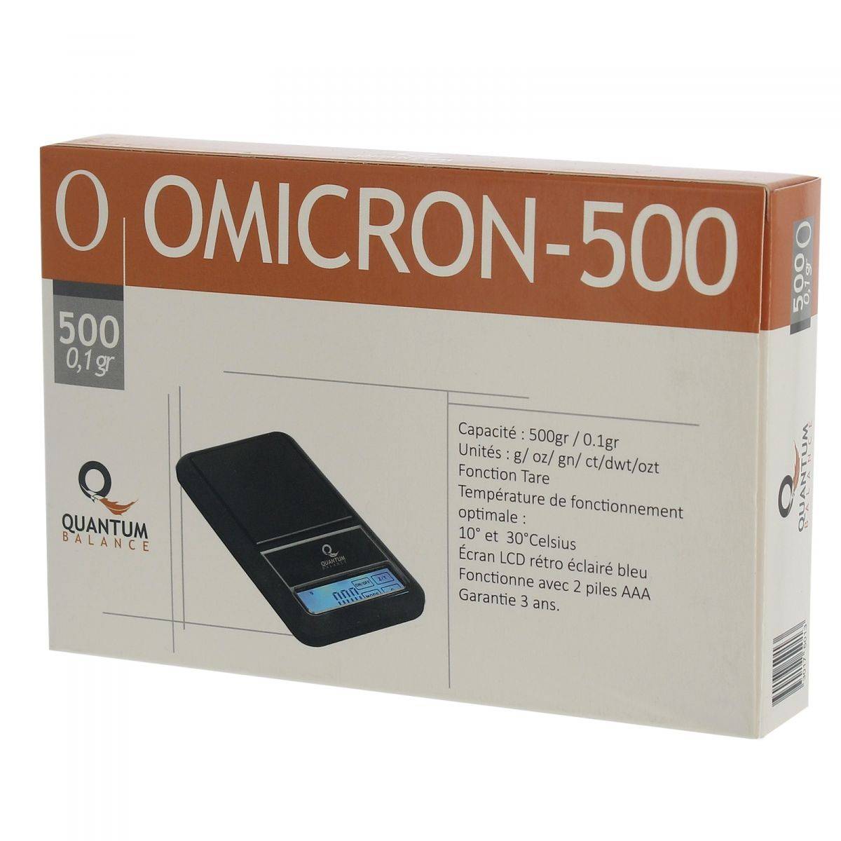 Balance de poche OMICRON 500 précision 0.1gr - QUANTUM - Image 2