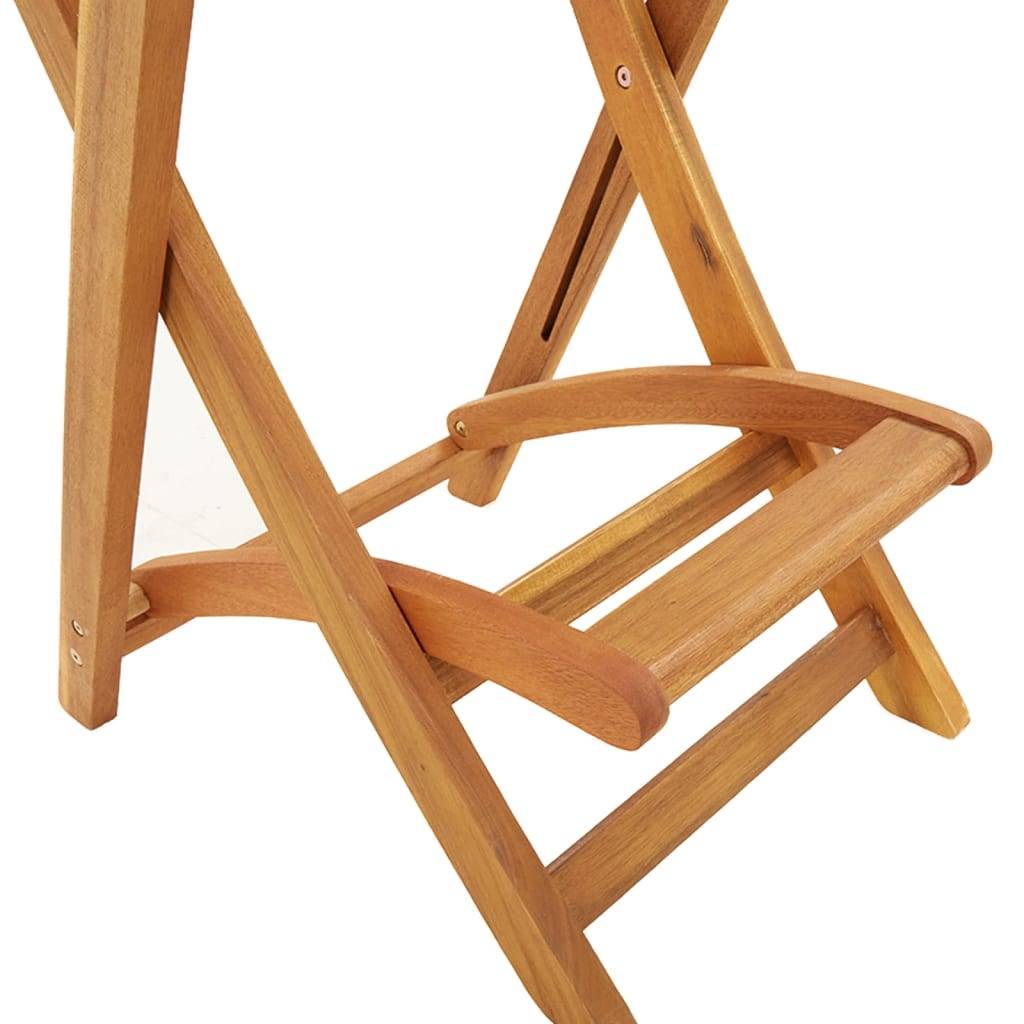 Tabourets de bar d'extérieur pliants Bois d'acacia 45 x 58 x 118 cm - PANGIVO - Image 9