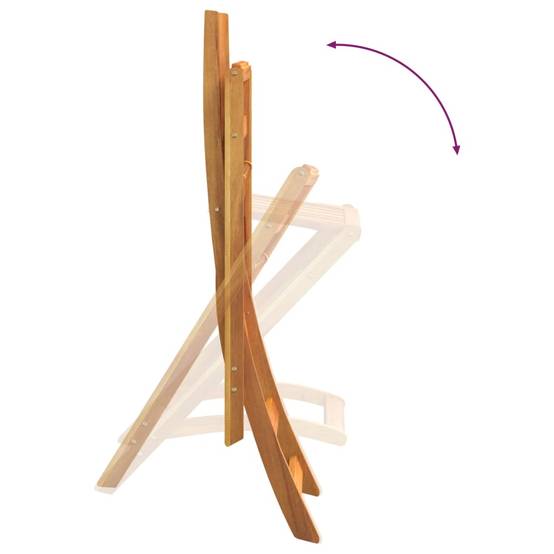 Tabourets de bar d'extérieur pliants Bois d'acacia 45 x 58 x 118 cm - PANGIVO - Image 7