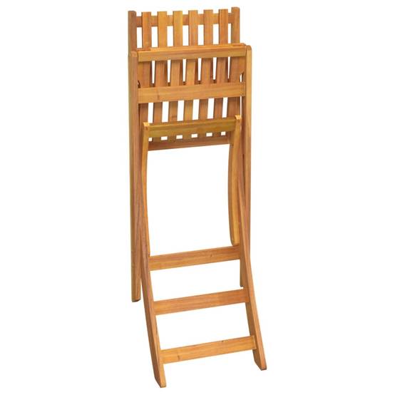 Tabourets de bar d'extérieur pliants Bois d'acacia 45 x 58 x 118 cm - PANGIVO - Image 5