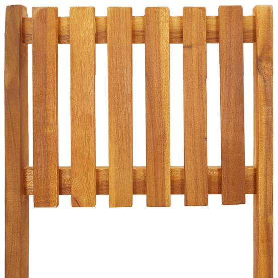 Tabourets de bar d'extérieur pliants Bois d'acacia 45 x 58 x 118 cm - PANGIVO - Image 8