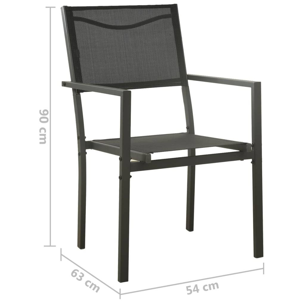 Vidaxl - Mobilier de salle à manger d'extérieur 7 pcs Acier vidaXL 3073517 - Image 3