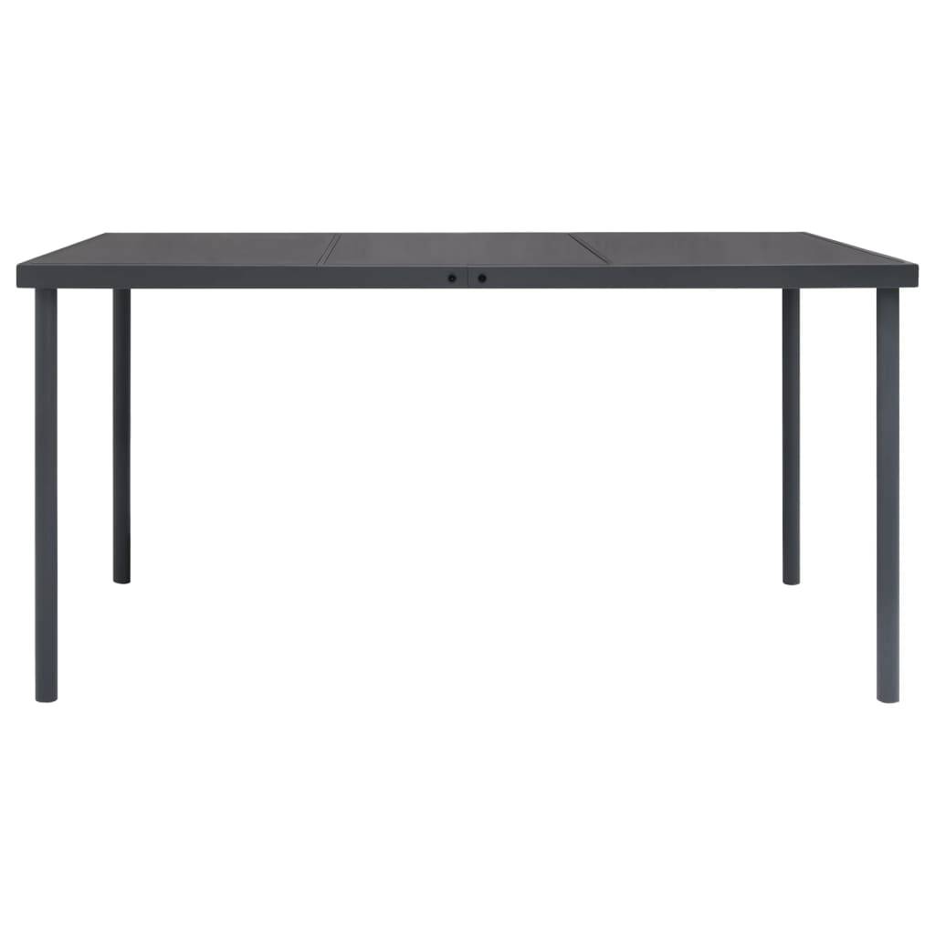 Vidaxl - Mobilier de salle à manger d'extérieur 7 pcs Acier vidaXL 3073517 - Image 10