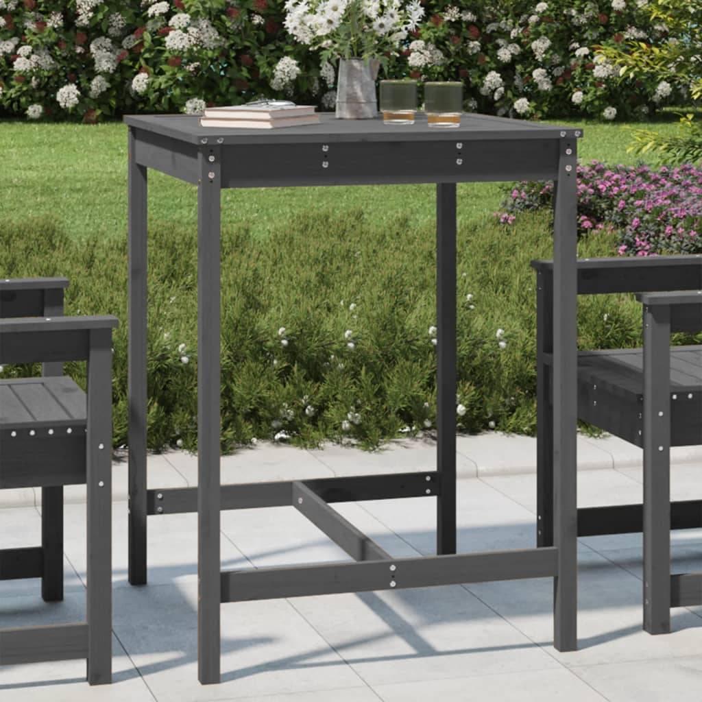 PANGIVO - Table de jardin bois massif de pin gris 82,5 x 82,5 x 110 cm - PANGIVO - Image 1