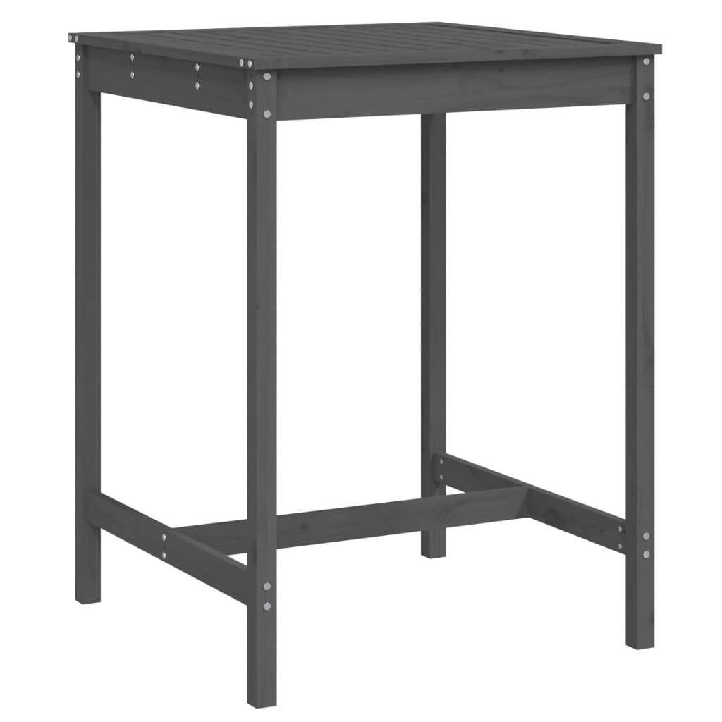 PANGIVO - Table de jardin bois massif de pin gris 82,5 x 82,5 x 110 cm - PANGIVO - Image 2