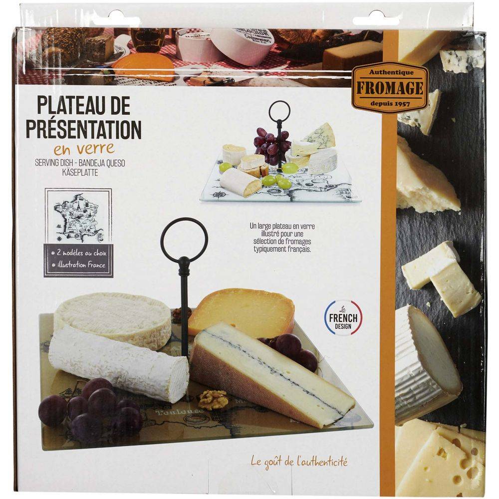 Cook Concept - Plateau à fromages en verre Carte de France 30 cm - Image 3