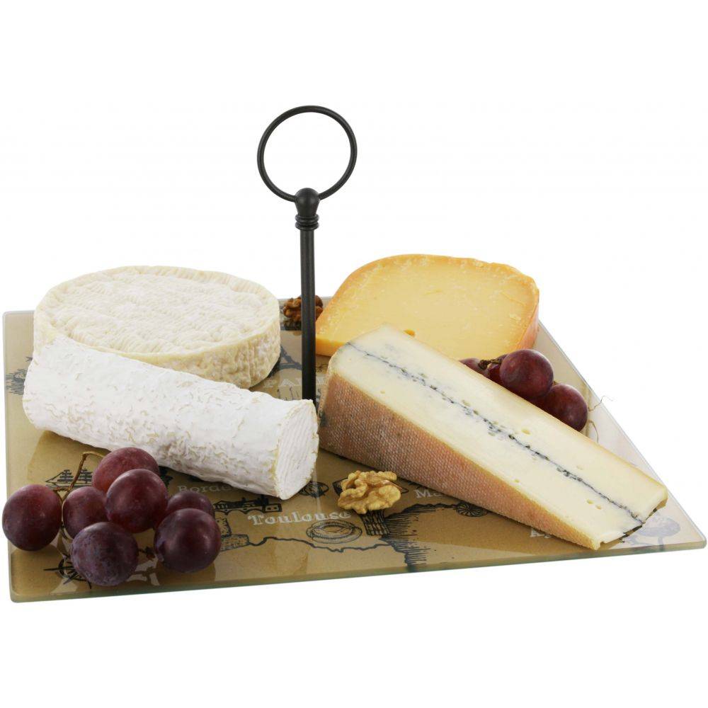 Cook Concept - Plateau à fromages en verre Carte de France 30 cm - Image 2