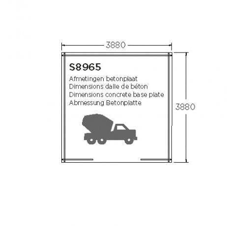 Abri de jardin LINZ en bois 13,21m², Toiture Shingle vert, Plancher Non - Image 4