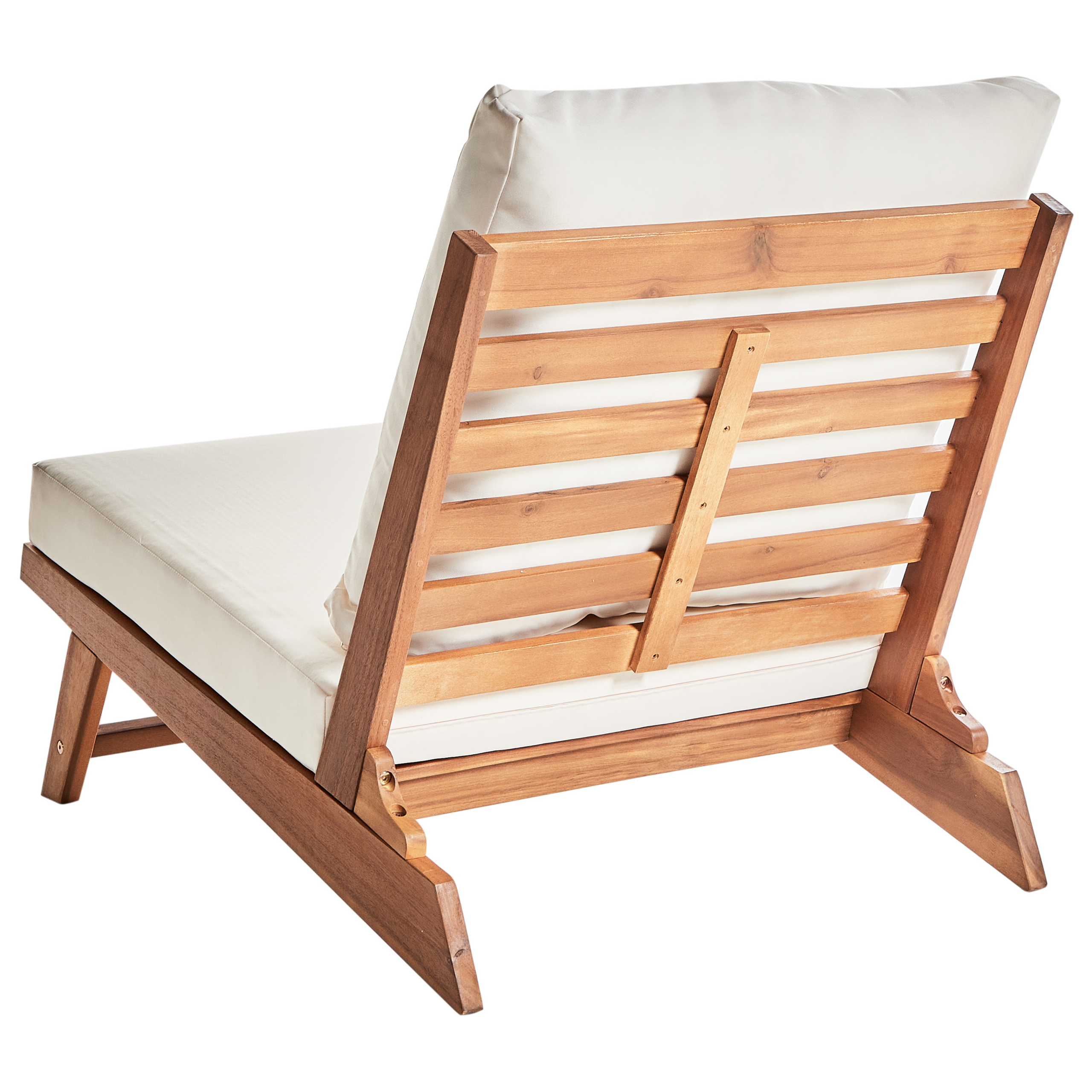 Chaise de jardin Acacia Blanc cassé MICCIANO - Beliani - Image 7