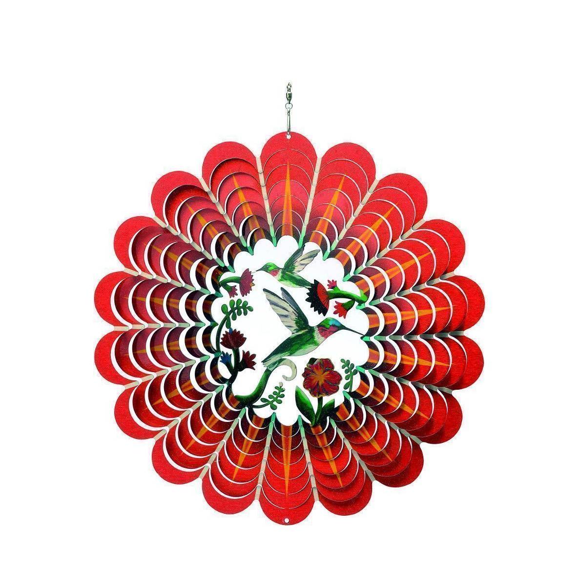 Mobile à vent Colibris 3D Colibris Spin-Art Spinners - Image 1