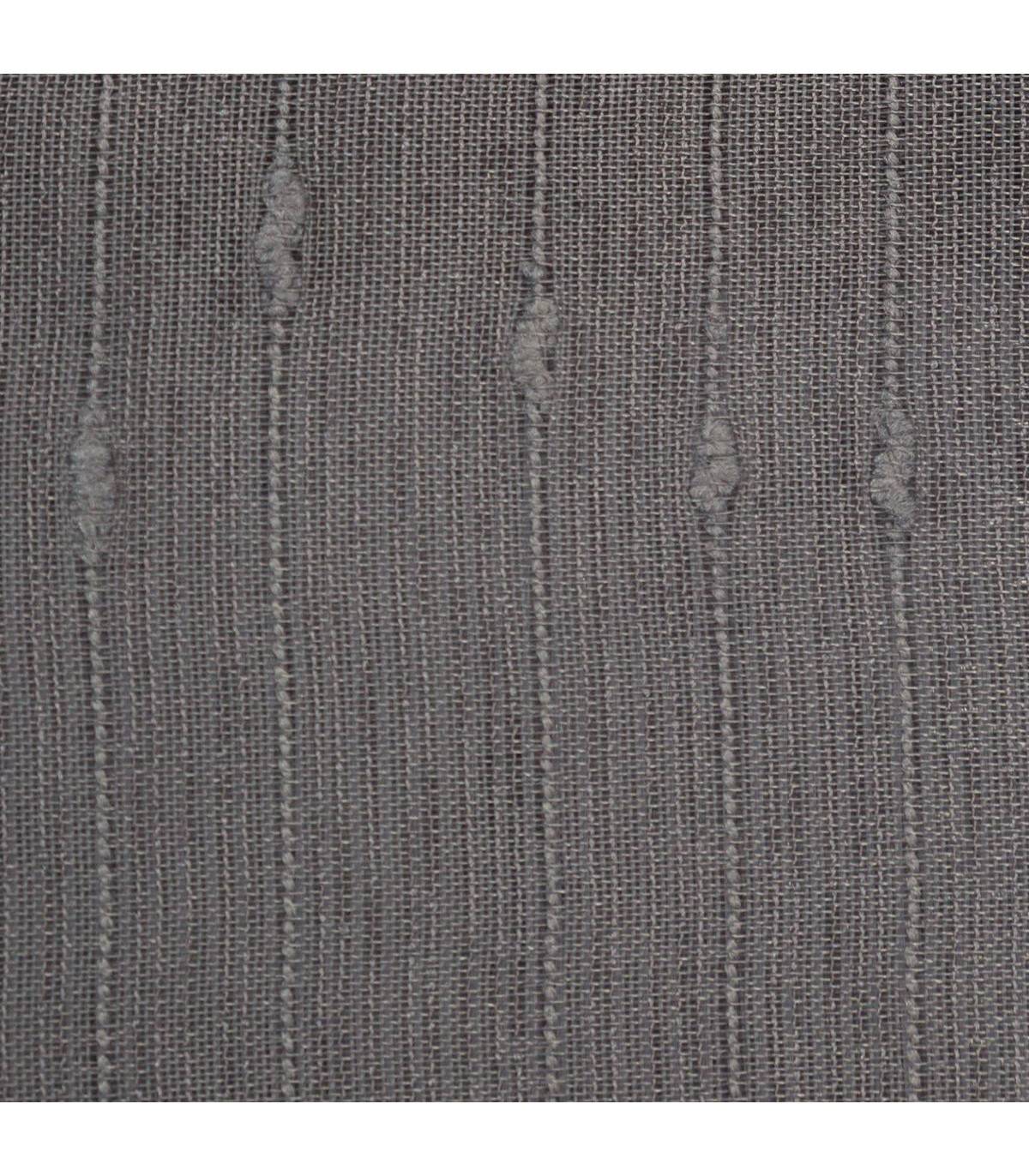 Voilage à œillets Gris avec de fines rayures 140 x 240 cm - Image 3