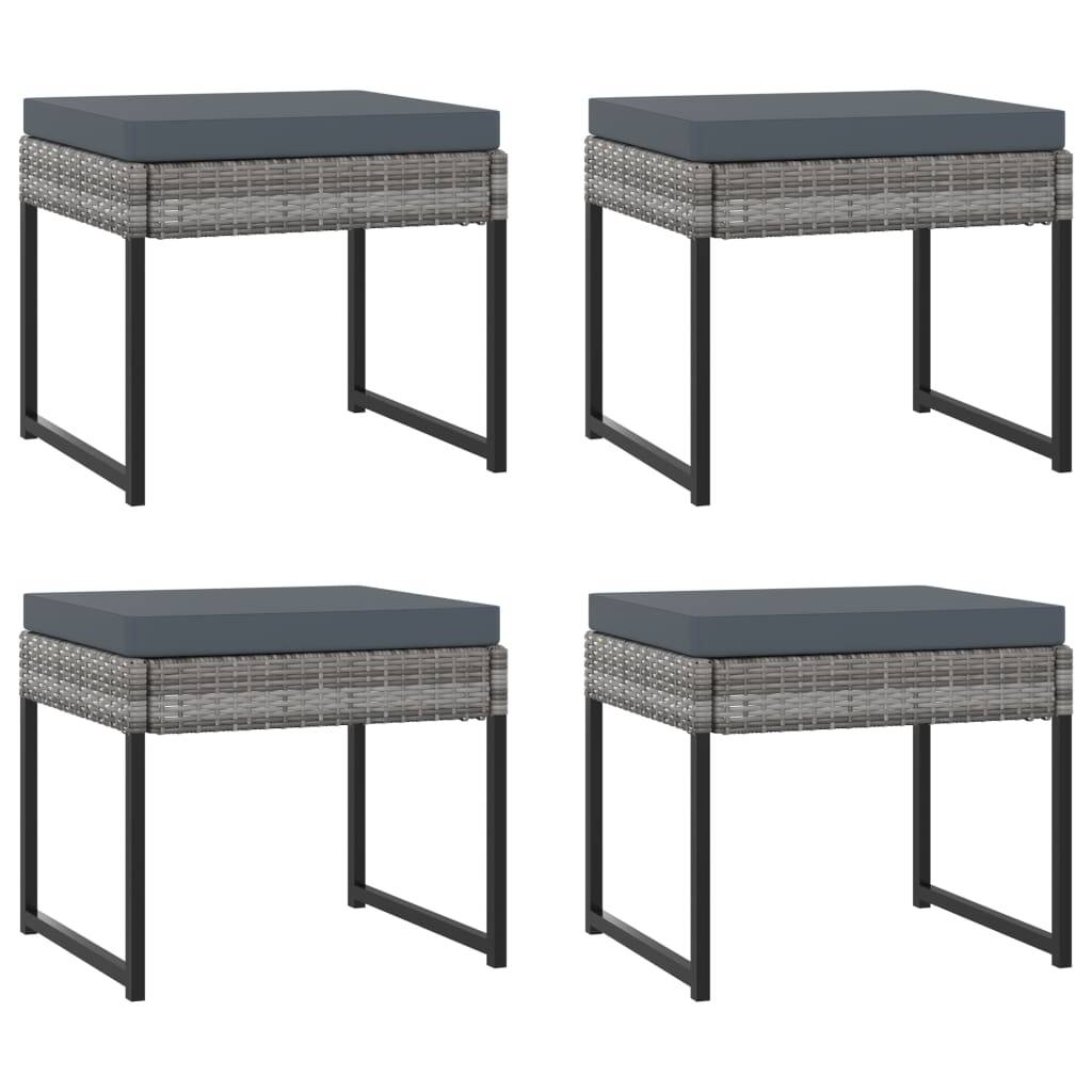 Vidaxl - Ensemble à manger de jardin coussins 13 pcs Résine tressée Gris vidaXL 313102 - Image 7