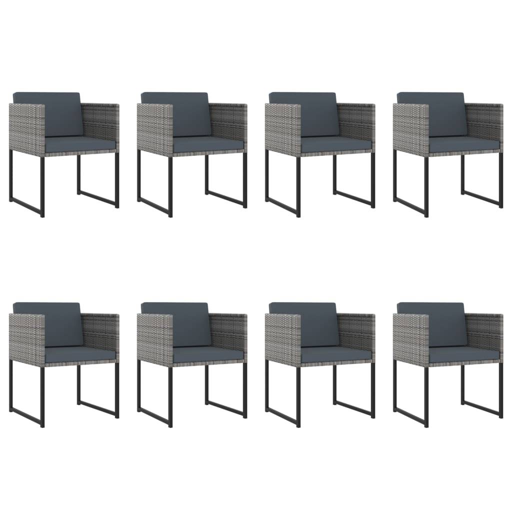 Vidaxl - Ensemble à manger de jardin coussins 13 pcs Résine tressée Gris vidaXL 313102 - Image 2