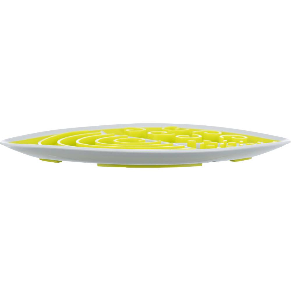 Trixie - Assiette à lécher 28 x 21cm ovale jaune  pour chien - Image 3