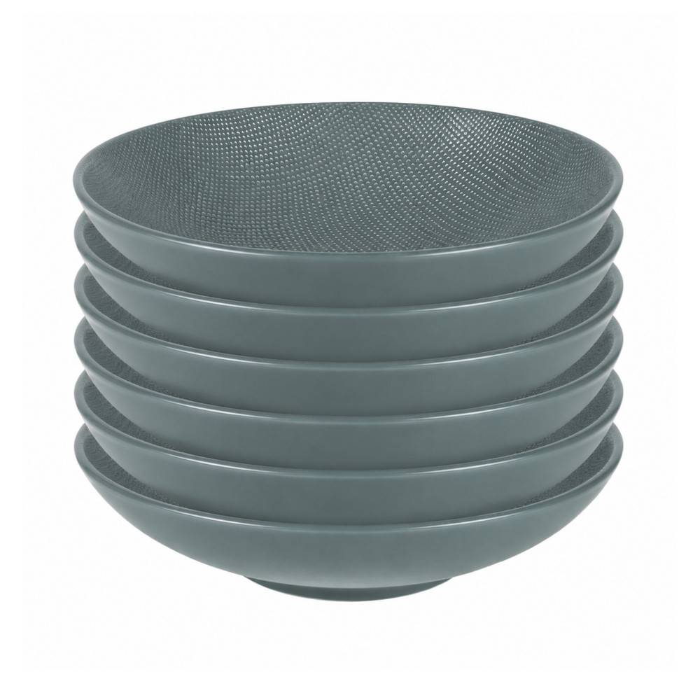 Table Passion - Assiette creuse Vésuvio bleu 19 cm (lot de 6) - Image 1