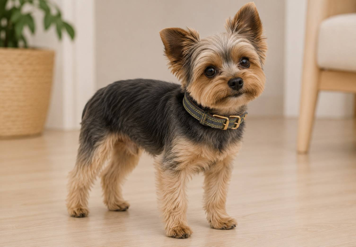 Eden - Collier pour chien Virginia en cuir XS / S 24-30cm 15mm gris - Image 2