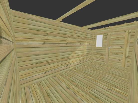 ABRI DE JARDIN bois autoclave 27mm - 3,14x4,34m / 14m2 - Bac acier - Plancher bois - Image 5