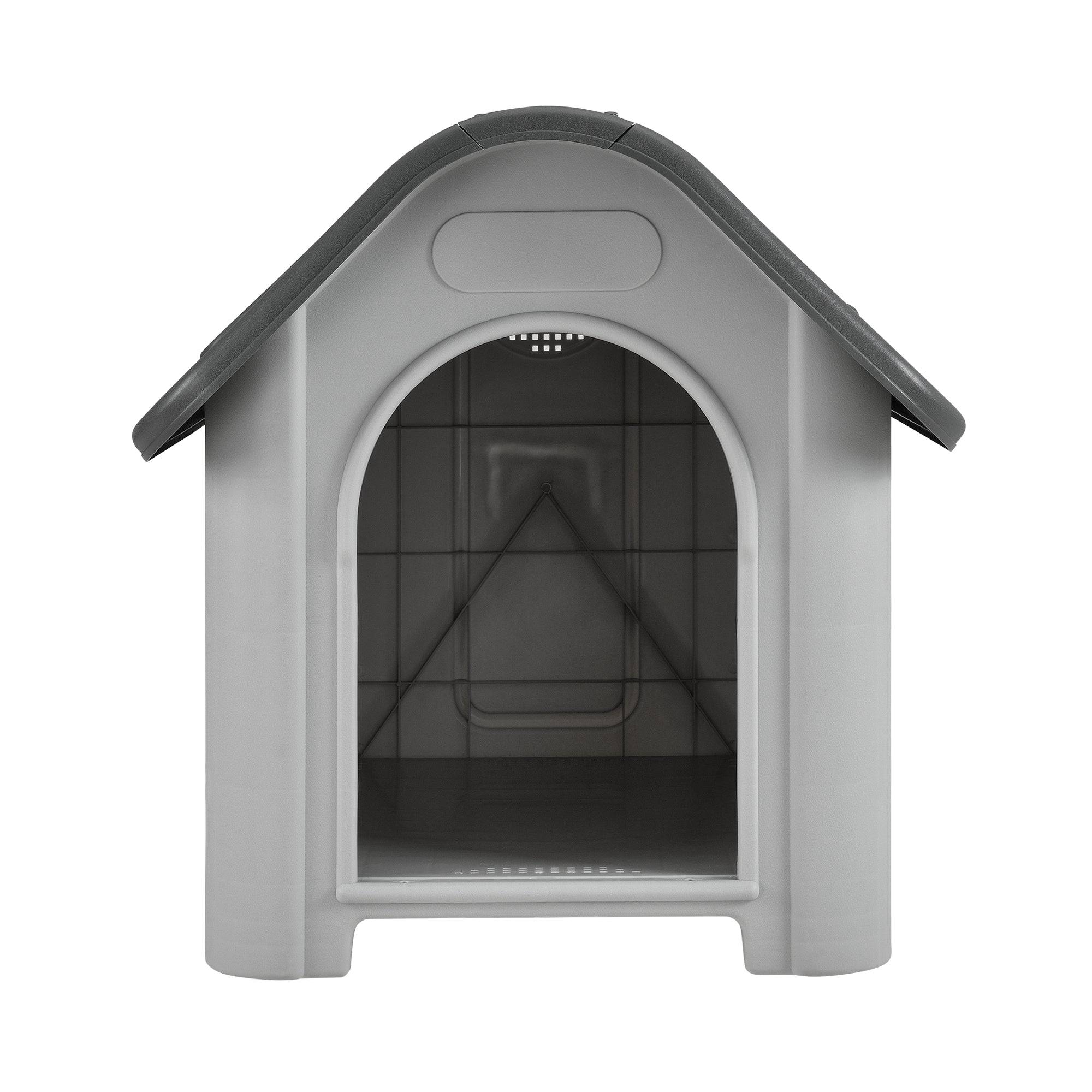 Helloshop26 - Niche PVC avec trou d'aération gris et noir 87 x 72 x 75,5 cm - Image 2