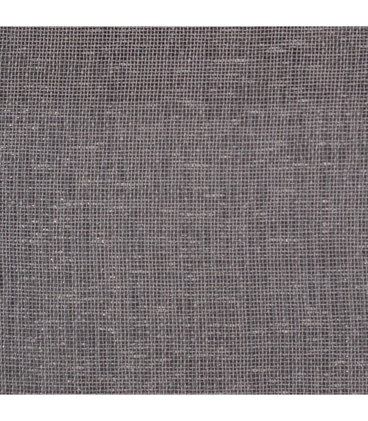 Voilage à œillets Etamine Gris 140 x 260 cm - Image 3