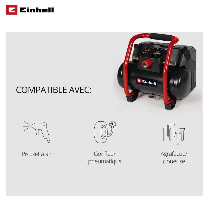 Einhell - Compresseur sans fil TE-AC 36/150 Li OF-Solo Einhell - Image 3
