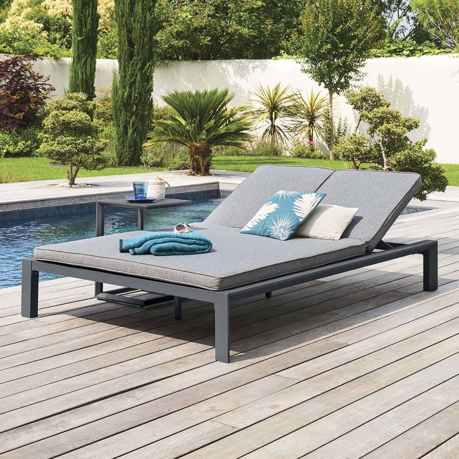 Hesperide - Lit de piscine double Evasion en aluminium - Hespéride - Image 2
