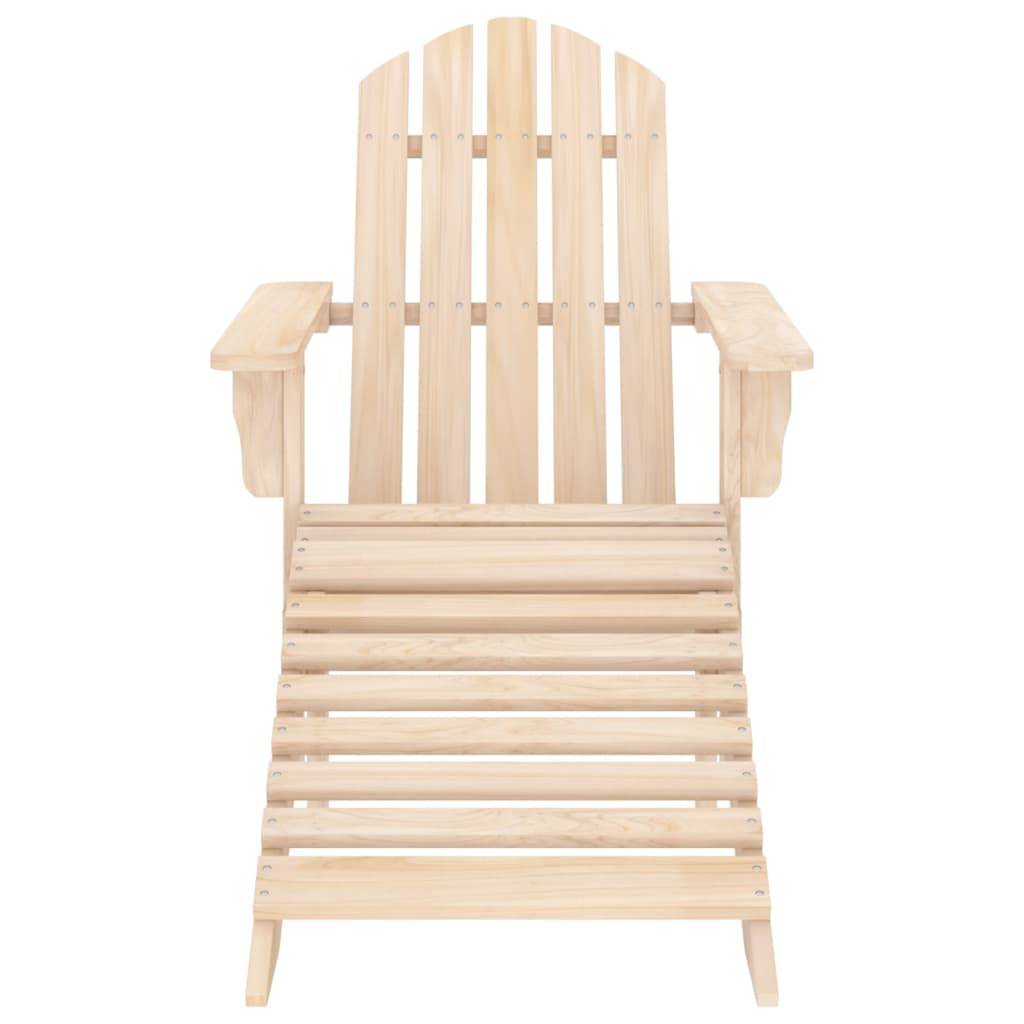 ComfortXL - Chaise Longue Adirondack Bois de Sapin avec Repose-pieds et Table Naturel – ComfortXL Outdoor Living - Image 6