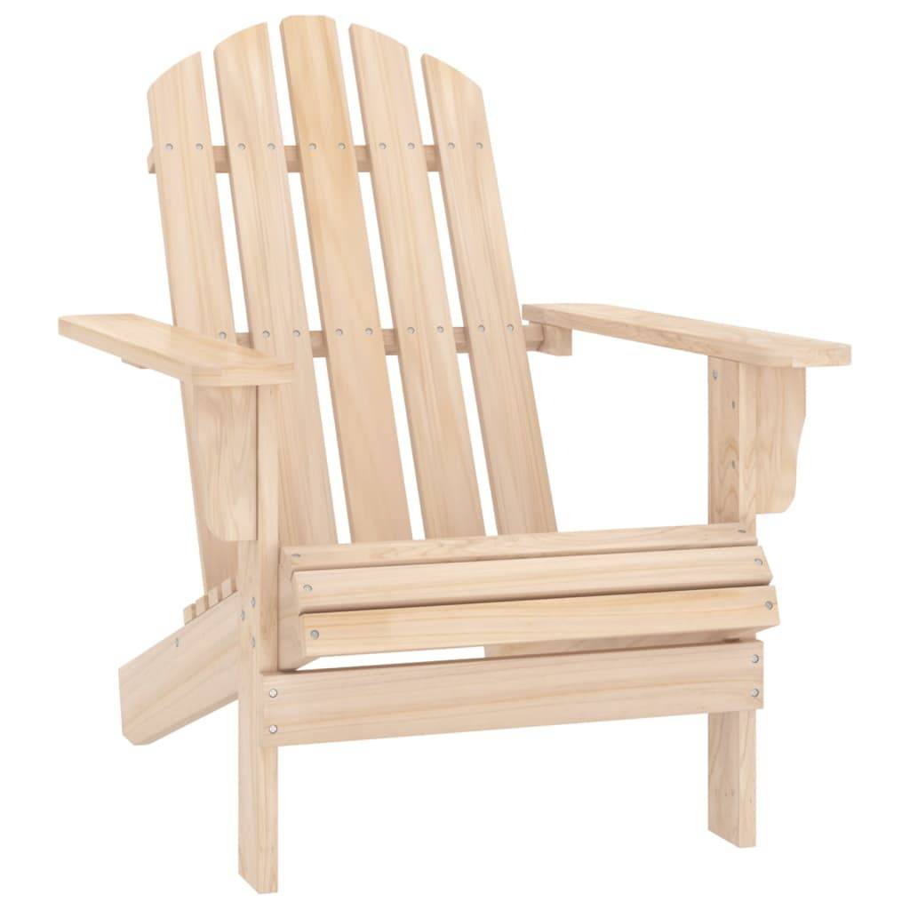 ComfortXL - Chaise Longue Adirondack Bois de Sapin avec Repose-pieds et Table Naturel – ComfortXL Outdoor Living - Image 8