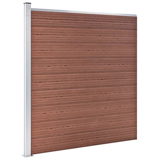 Clôture de jardin WPC 1564 x 186 cm Marron - PANGIVO - Image 6