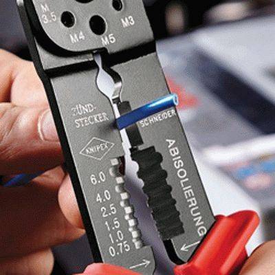 Knipex - Pince à sertir universelle - 230 mm - Chromée gainée PVC - KNIPEX - 9721215SB - Image 4
