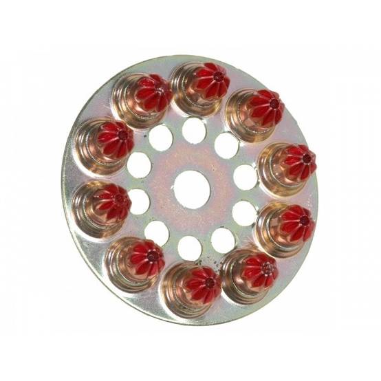 Boite de 10 disques à 10 charges à poudre 6.3/10 forte rouge SPIT - 011658