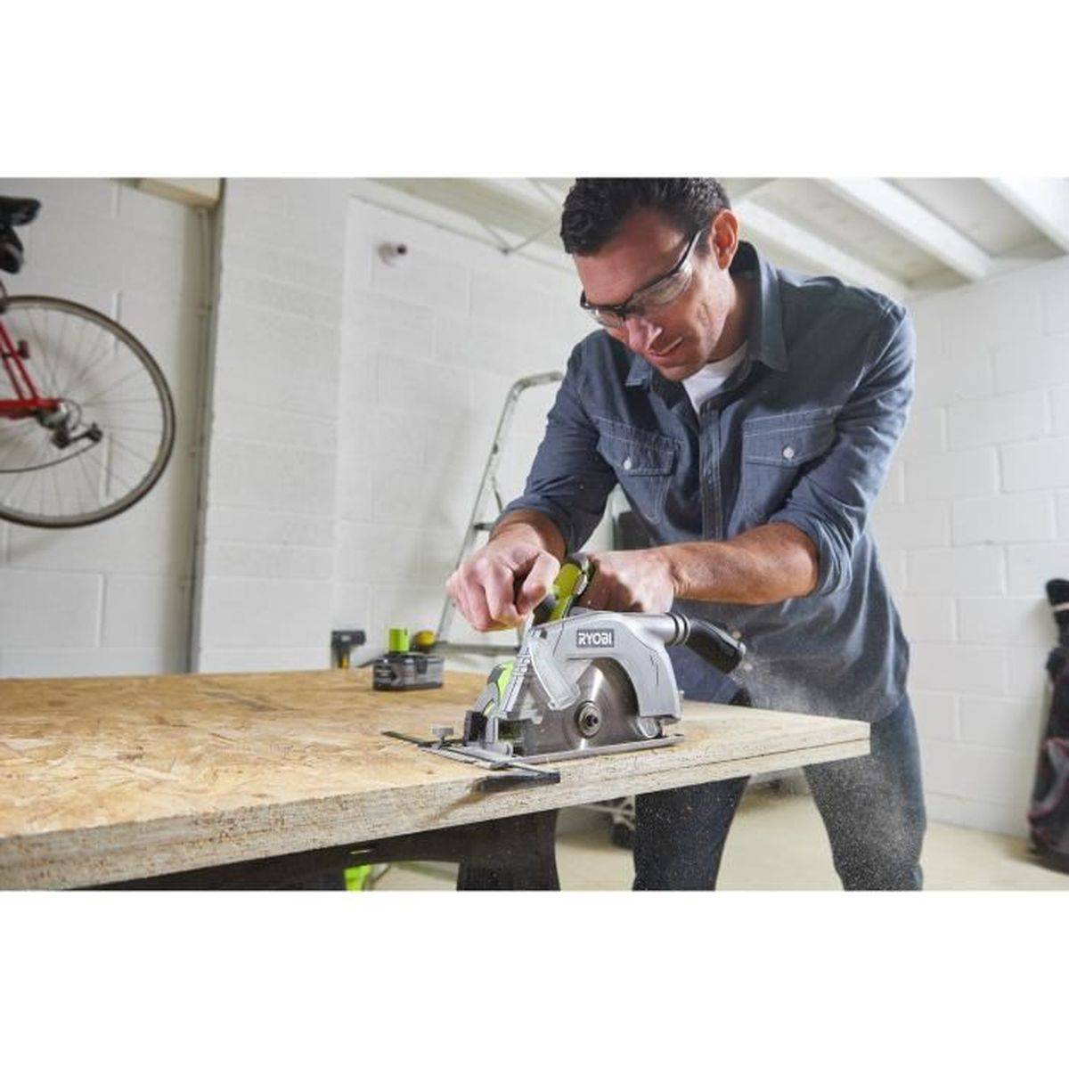 Ryobi - Scie circulaire RYOBI 18V One+ - sans batterie ni chargeur R18CS-0 - Image 4