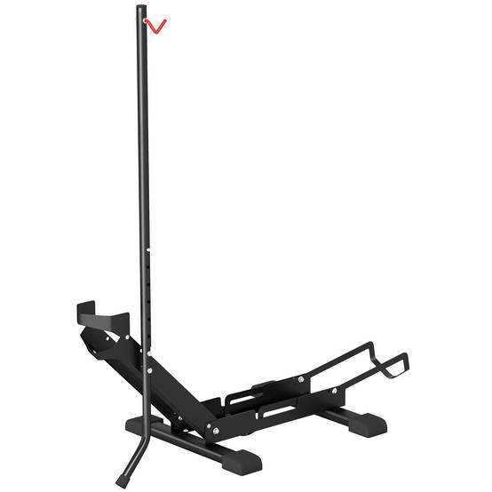 Support à vélo en acier, porte-vélos de sol pliable et portable pour la maison, le garage ou l'atelier, 75 x 41 x 71-81 cm, noir - Image 2