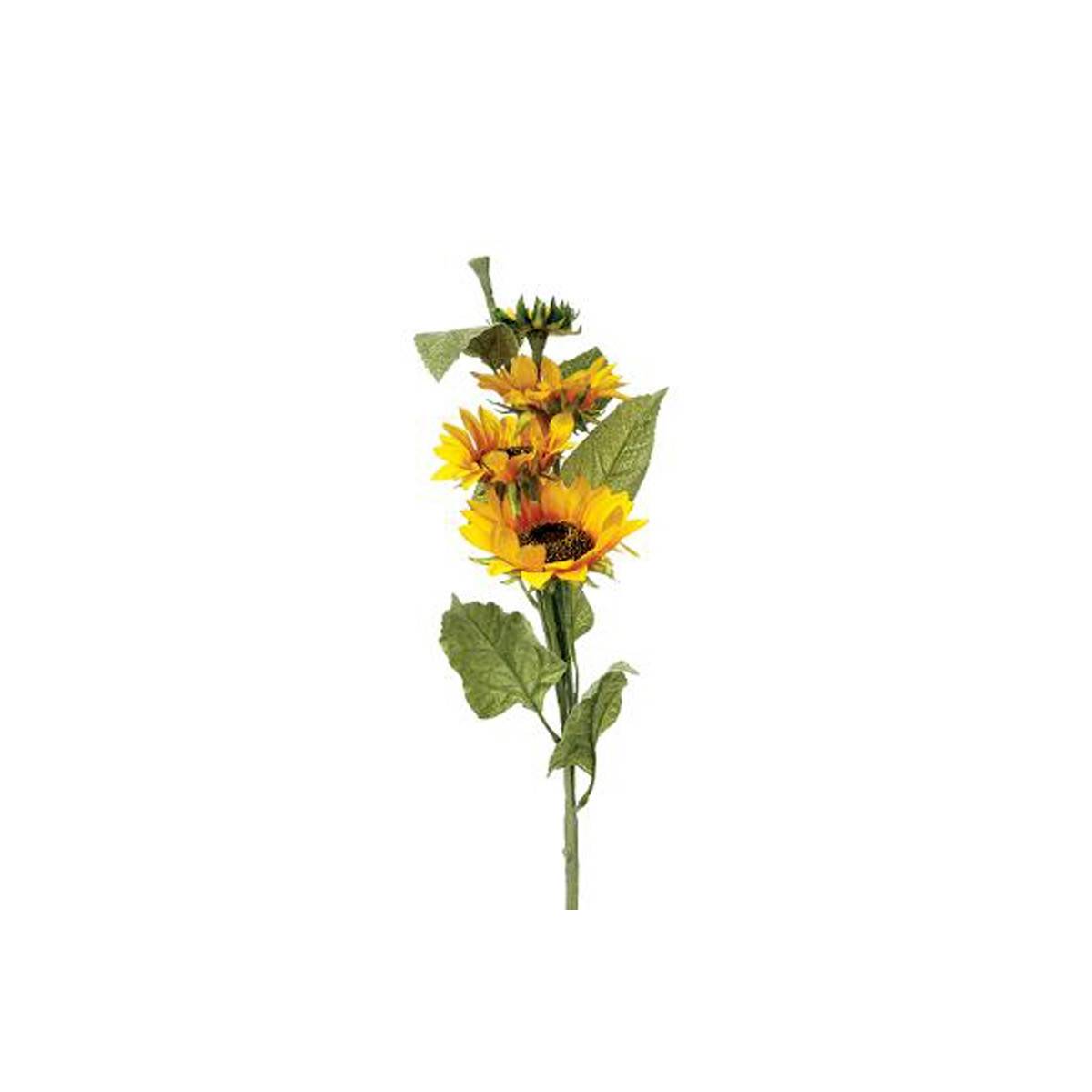Fleur Artificielle "Tournesol" 80cm Jaune - Image 2