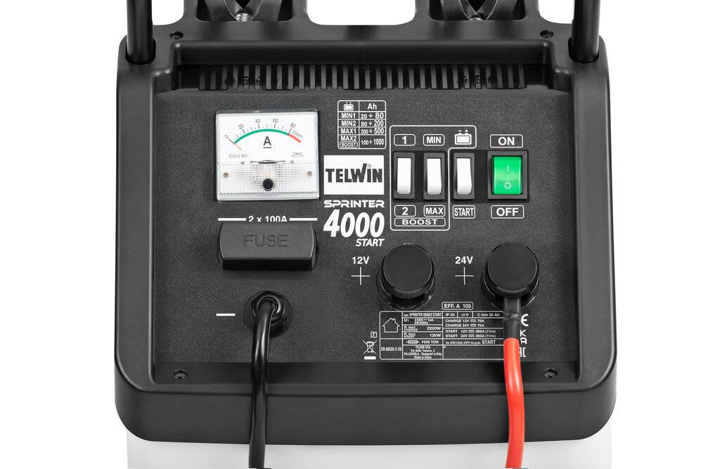 Chargeur de Batterie Sprinter 4000 Start - 230V - 12-24V - TELWIN - 829491 - Image 5