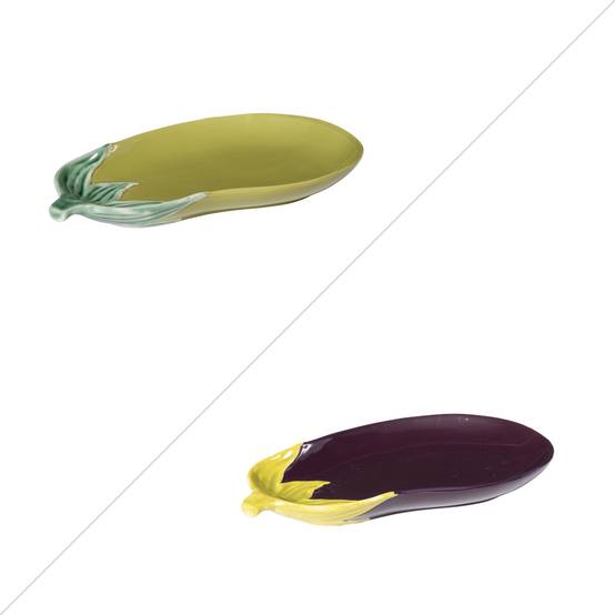 Plat Aubergine 30x18 cm (1 modèle aléatoire) - Image 2