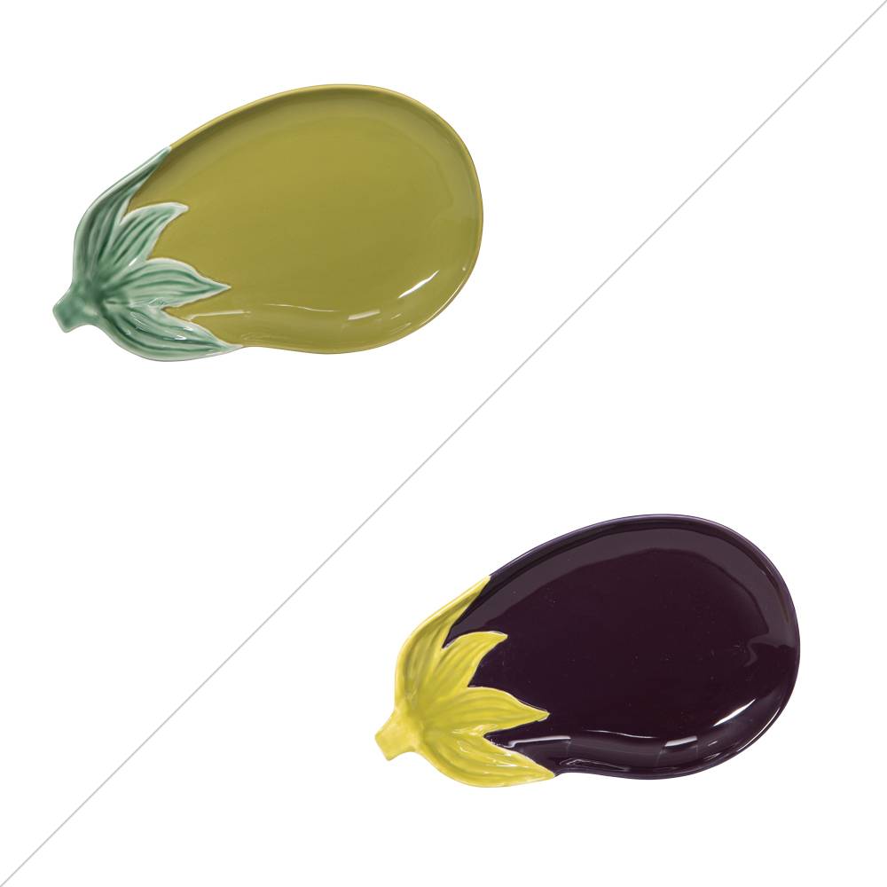 Plat Aubergine 30x18 cm (1 modèle aléatoire) - Image 1