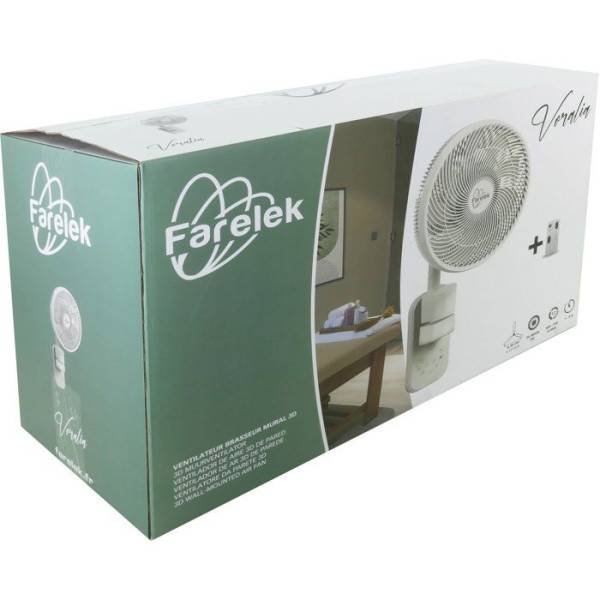 Ventilateur de Plafond - Plafonnier Ventilateur - Mural - FARELEK - Voralia Ø30 cm - 36 W - Image 3