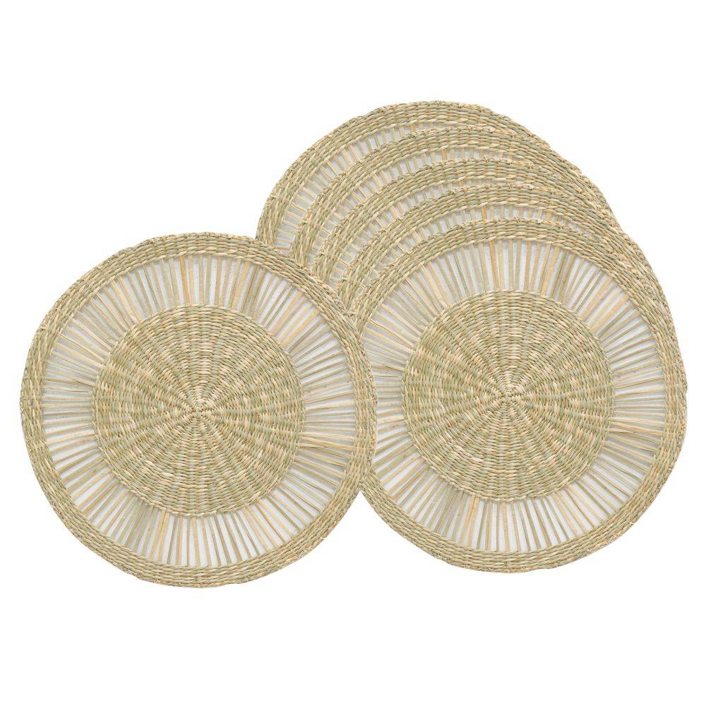 Aubry Gaspard - Sets de table en jonc de mer naturel ajouré - Image 3