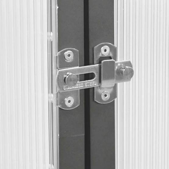 Serre Polycarbonate Aluminium Jardin Protection Hivernage 169x58cm Anthracite - ComfortXL Outdoor Living - Image 7