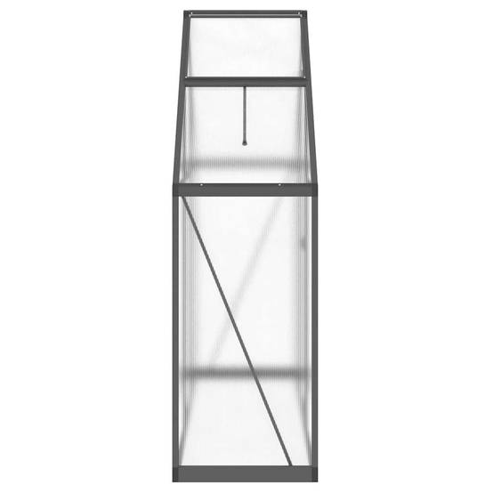Serre Polycarbonate Aluminium Jardin Protection Hivernage 169x58cm Anthracite - ComfortXL Outdoor Living - Image 4