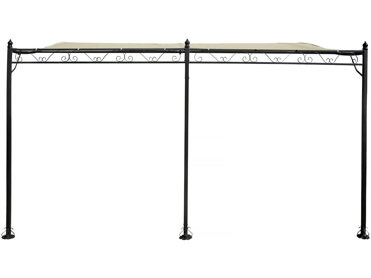 Habitat Et Jardin - Pergola Tonnelle Adossée En Métal - 3 X 4 M - Beige -habitat Et Jardin - Image 1