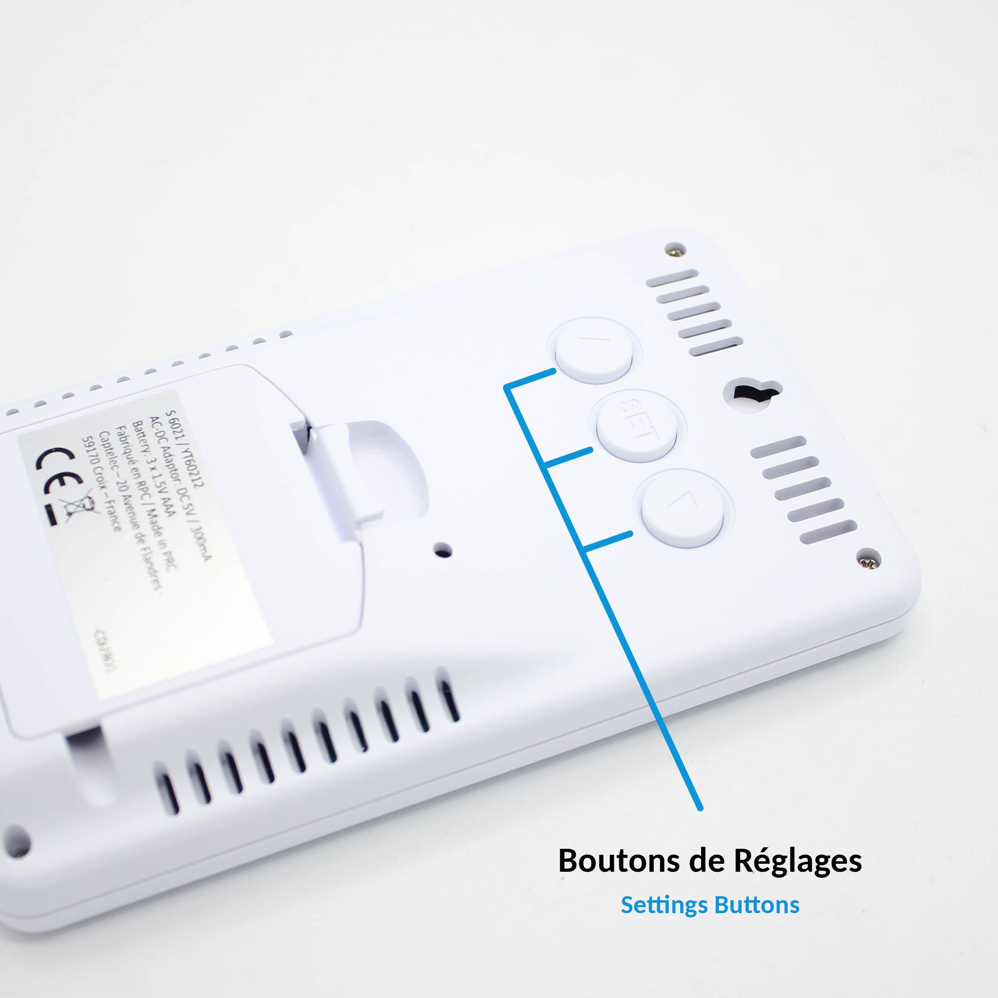 Fishtec - Station Météo Intelligente Capteur Extérieur Écran LCD Ajustable Pluviomètre à Poser - Image 9