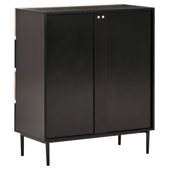 Beliani - Commode MDF Noir BLYTHE - 80x40x95- Beliani - Image 6
