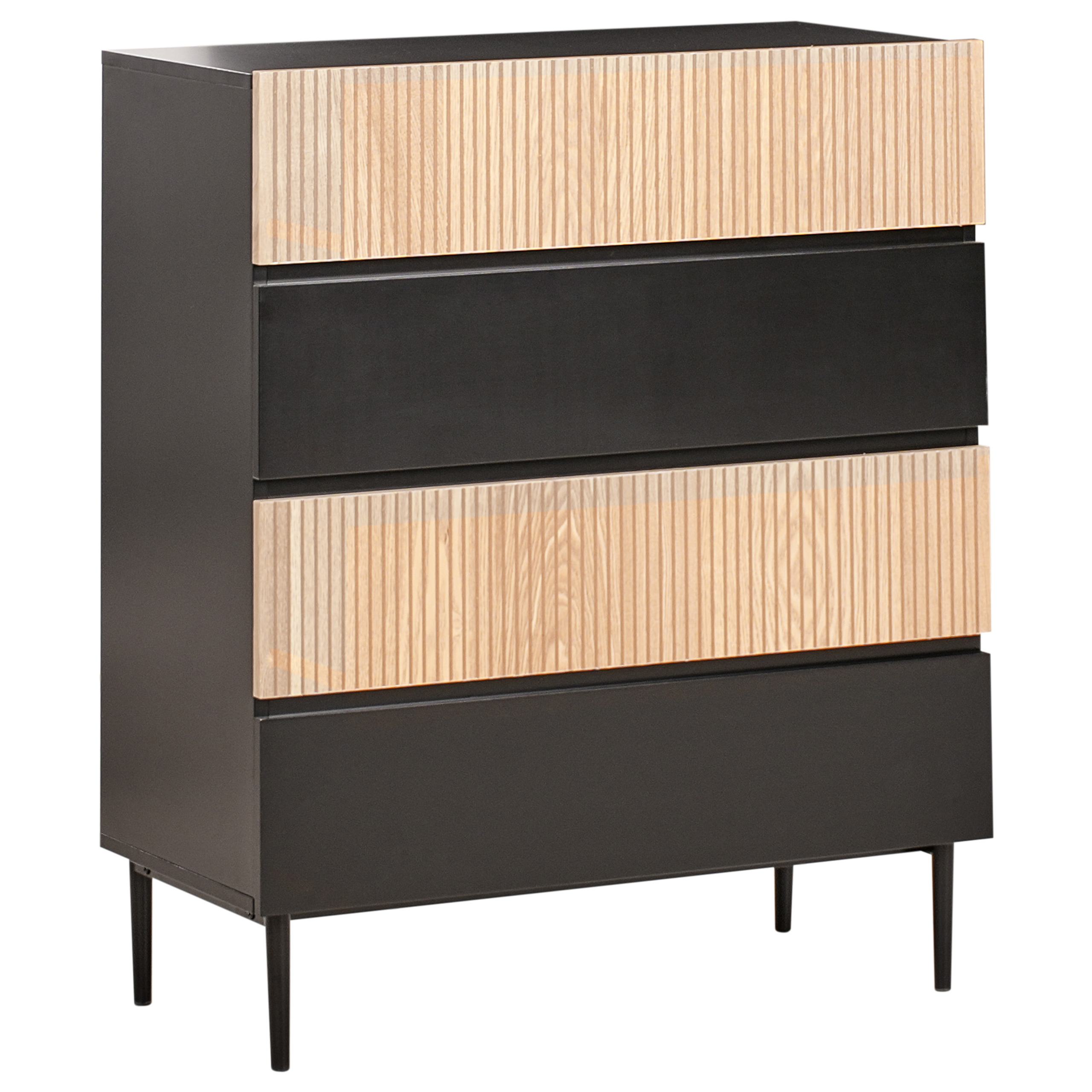 Beliani - Commode MDF Noir BLYTHE - 80x40x95- Beliani - Image 2