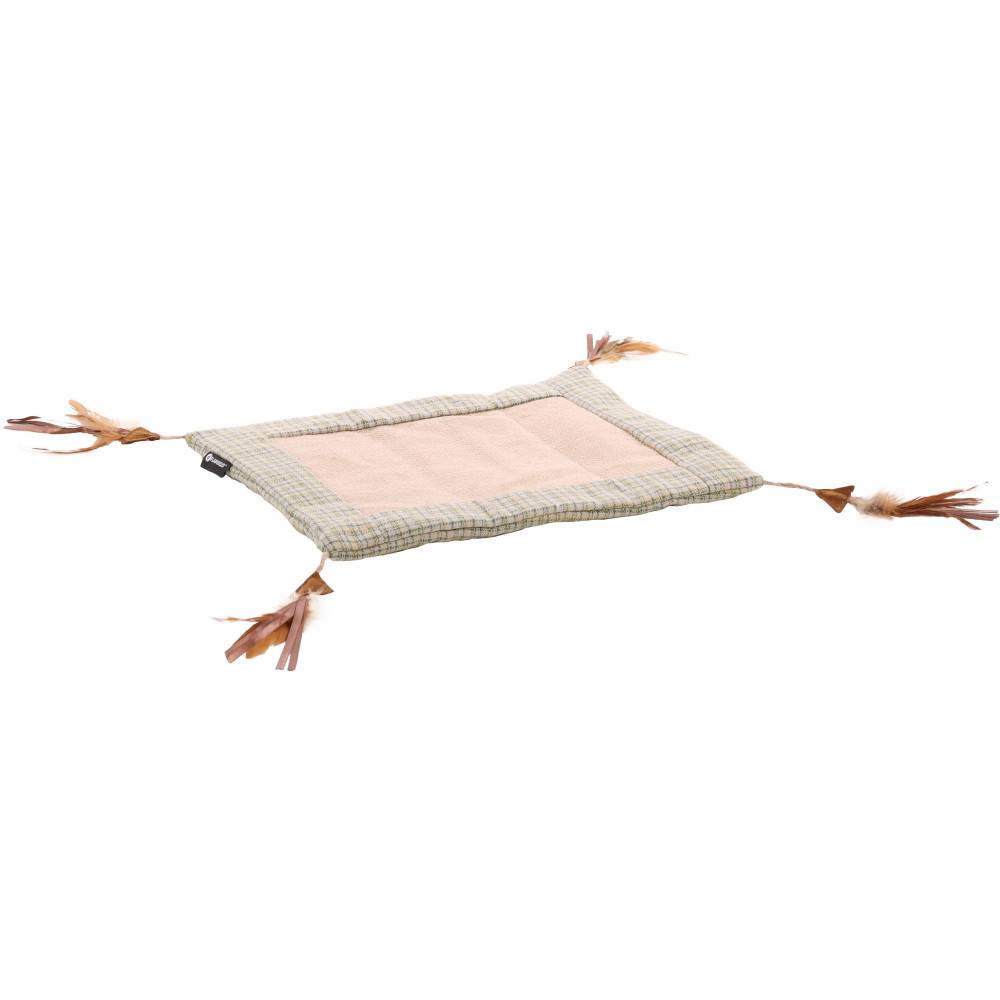 Flamingo - Tapis de jeu griffoir Rusty avec plumes pour chat - Image 1