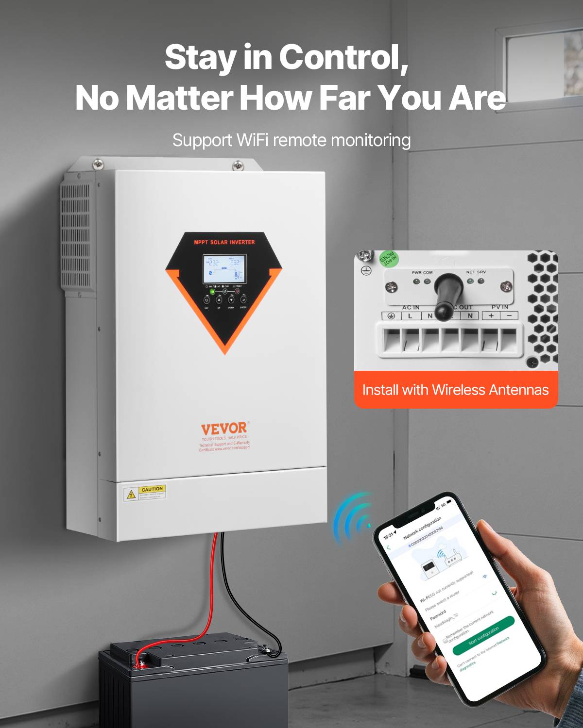 Régulateur De Charge Solaire VEVOR 60A MPPT - 12V - NEUF - Contrôleur Panneau