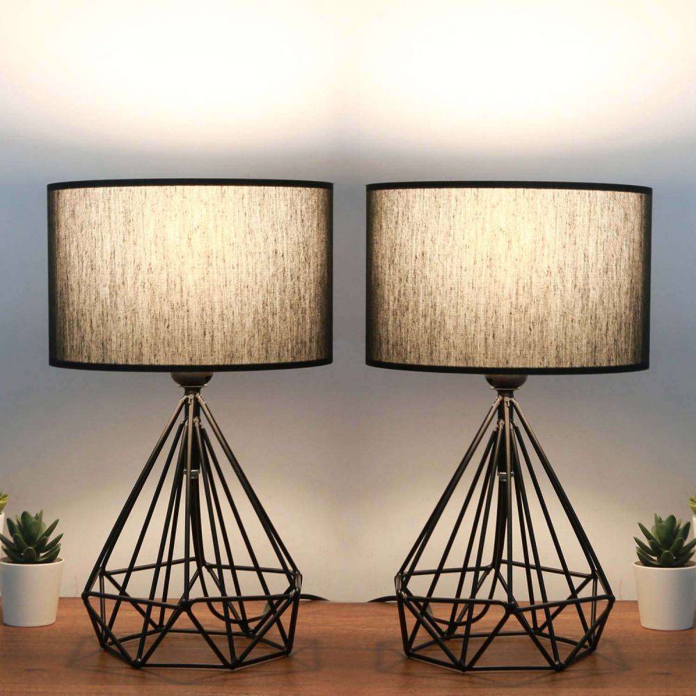 Hanah Home - Lampe à poser en métal Loc (Lot de 2) - Image 2
