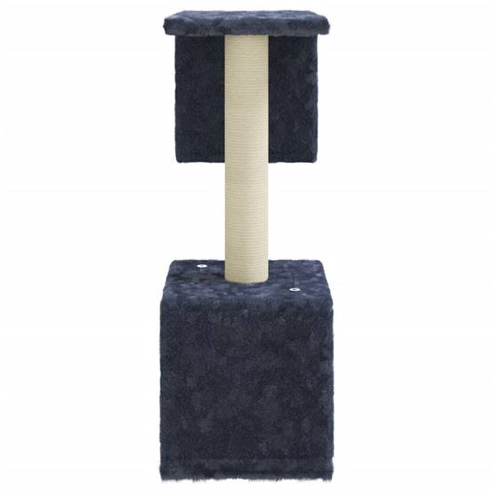 Arbre à chat design compact 60 cm avec niches et sisal Gris Foncé – ComfortXL Pet Living - Image 4