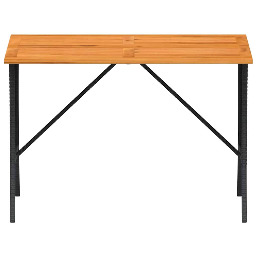 PANGIVO - Table de jardin avec dessus en bois d'acacia noir 105 x 75 x 72 cm - PANGIVO - Image 5
