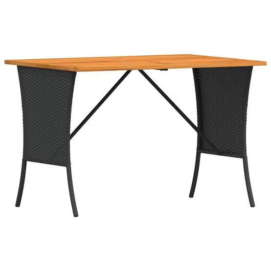 PANGIVO - Table de jardin avec dessus en bois d'acacia noir 105 x 75 x 72 cm - PANGIVO - Image 7